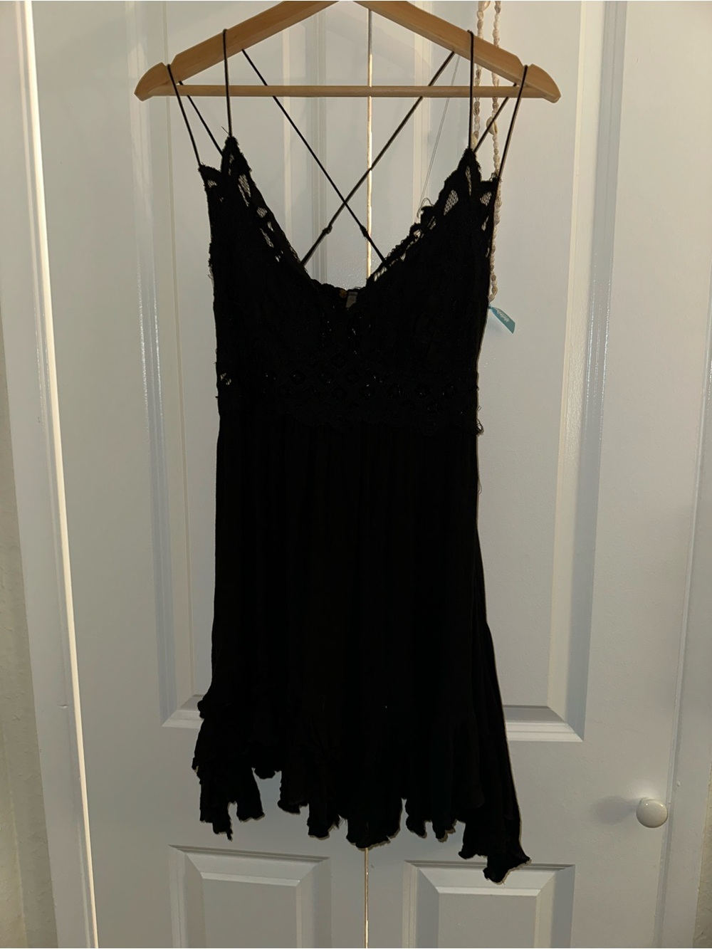 Free People Black Lace Tank Dress
